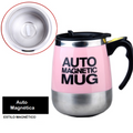 Caneca Magnética com Agitação Automática Pilhas AAA ou Cabo UBS de Aço Inoxidável